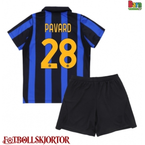 Inter Milan Benjamin Pavard #28 Hemmakläder Barn 2026-27 Kortärmad (+ Korta byxor)